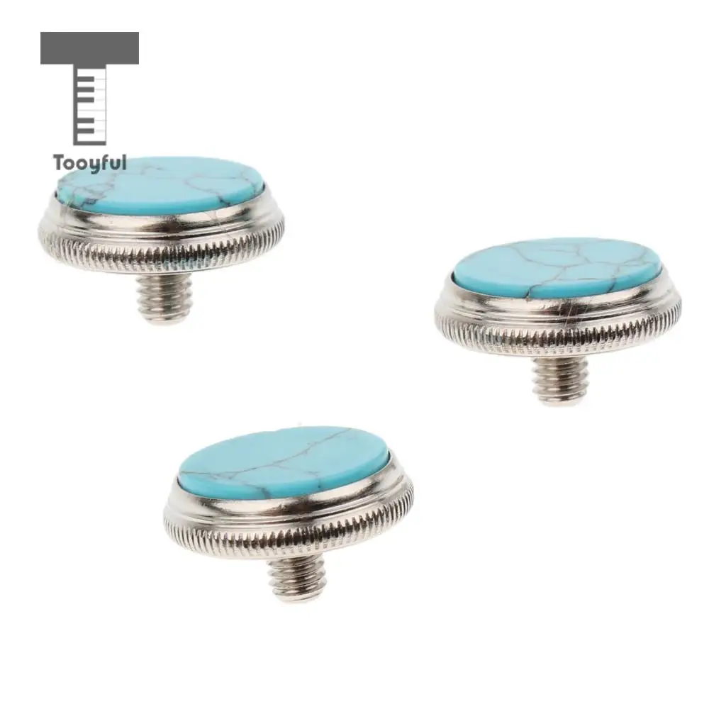 3 Pcs Trumpet Finger Buttons Valve Finger Trumpet Cap Screw Cover For Musical Bass Instrument Trumpet Repairing Accessories