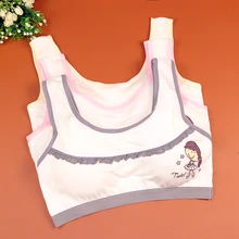 Wholesale Bra Junior High School Students Bra Vest Cotton Cartoon Sports Underwear bra child girls bra