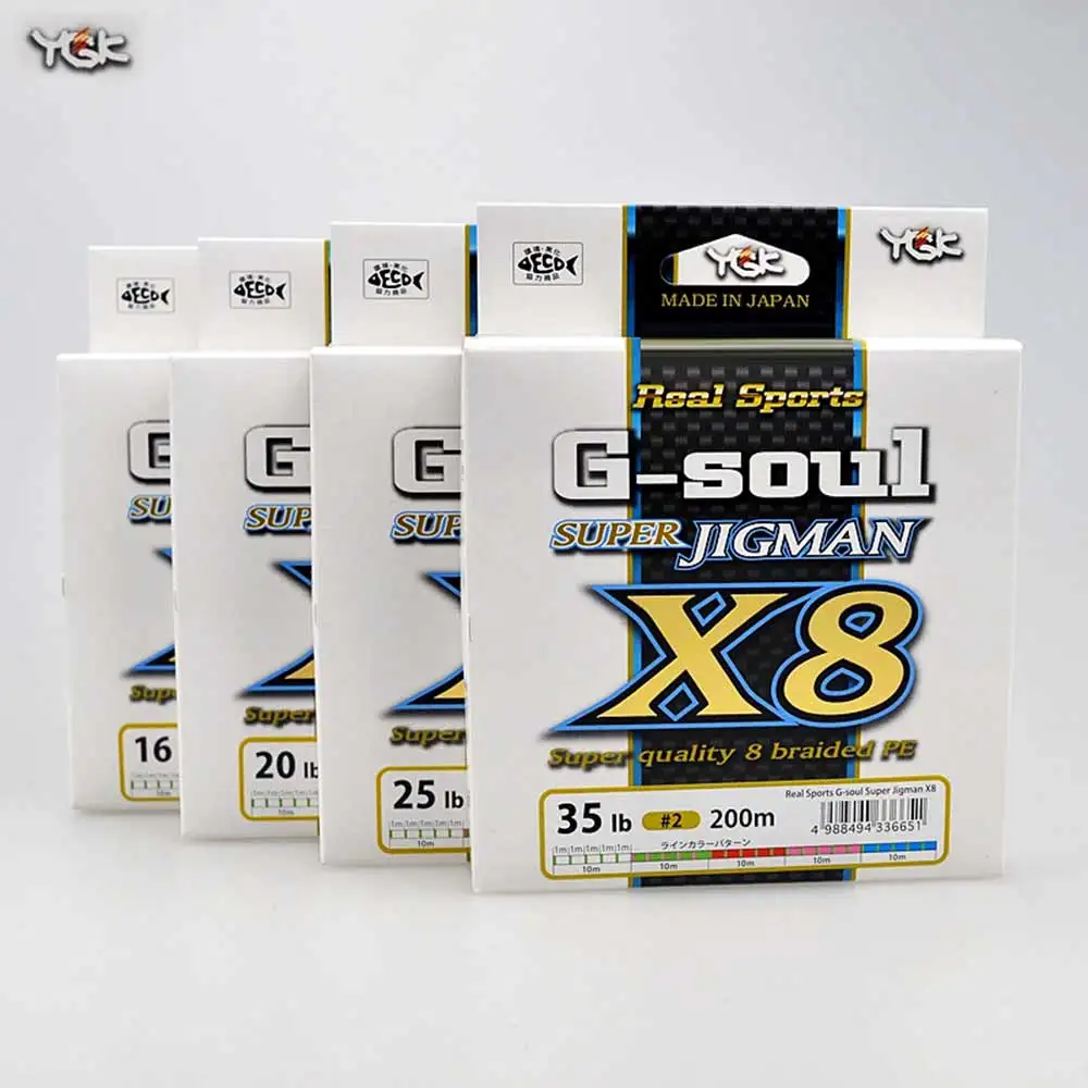 YGK G-SOUL X8 PE 8 جديلة متعدد الألوان خيط صنارة الصيد s 200 متر خيط صنارة الصيد صنع في اليابان عالية القوة السلس 100% الأصلي YGK G-SOUL X8 PE 8 جديلة متعدد الألوان خيط صنارة الصيد s 200 متر خيط صنارة الصيد صنع في اليابان عالية القوة السلس 100% الأصلي