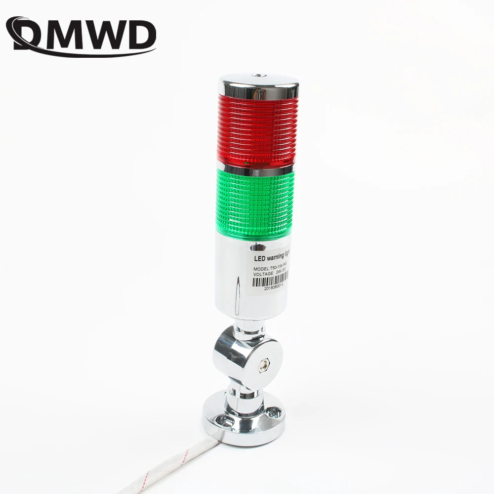 12V 24V Safety Stack Lamp Red Green LED Flash Industrial Tower Signal