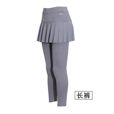 Спортивные женские юбки-шорты для тенниса, высокая эластичность, дышащие, нестандартные юбки, юбка-брюки для тенниса, гимнастики, фитнеса - Цвет: color2