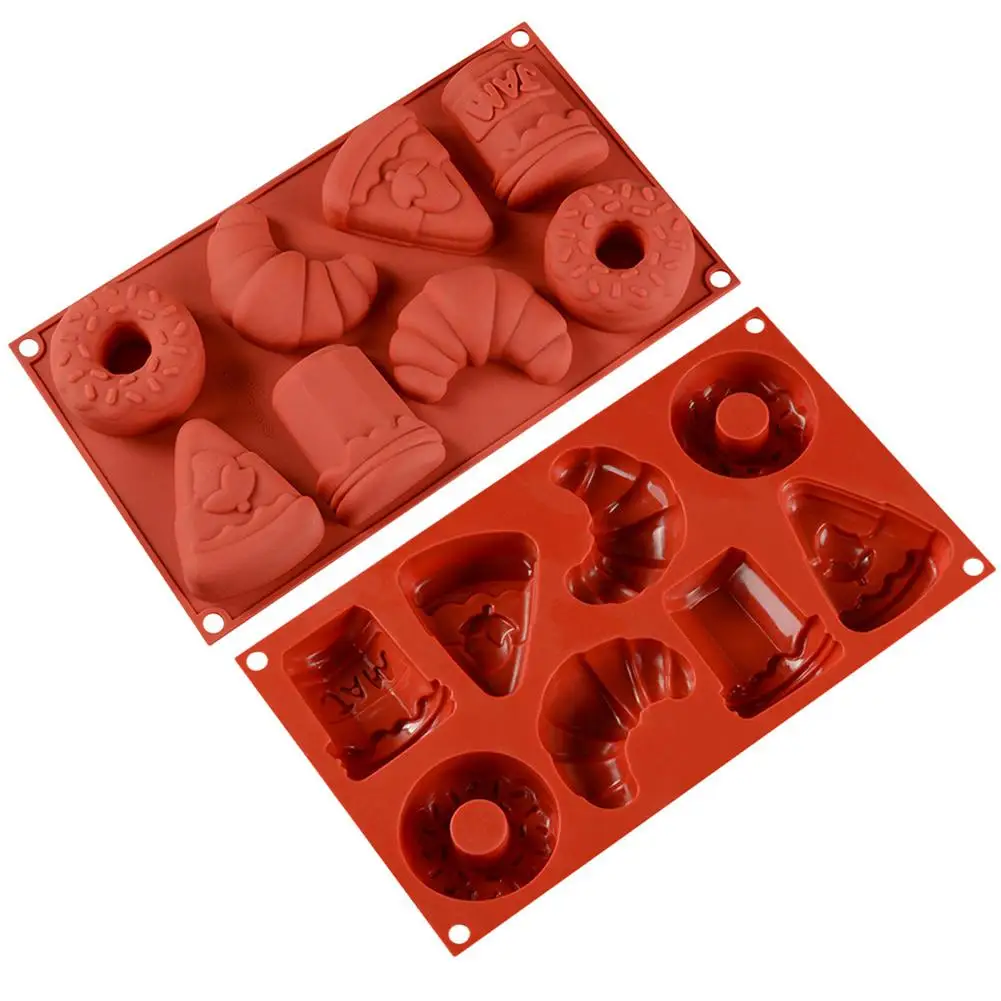 

3D Doughnut Moulds Silicone Mold Cake Mousse For Ice Creams Chocolates Christmas Pastry Art Pan Dessert Bakeware Cake Tools