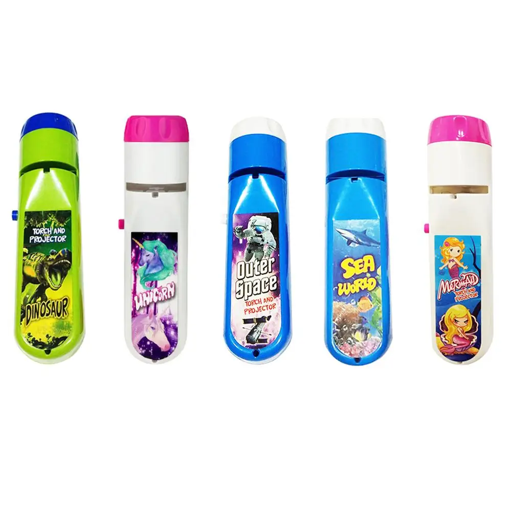 

Projection Flashlight Children Projector Light Cute Cartoon Toy Night Photo Picture Light Bedtime Learning Fun Toys For Baby