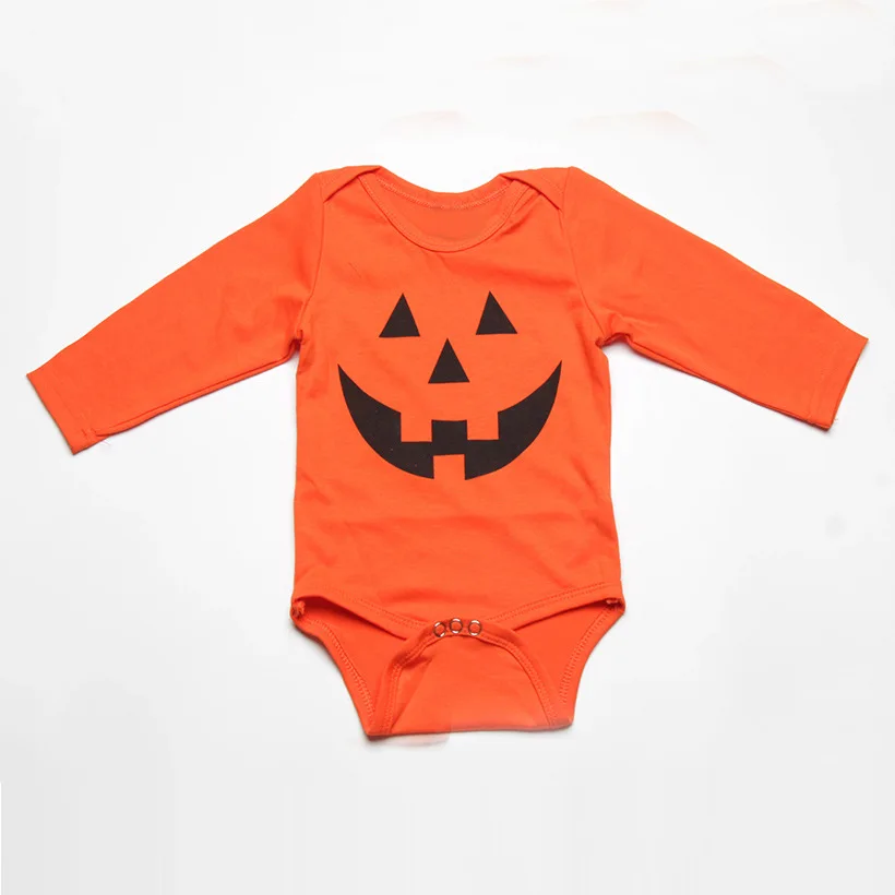 Baby Halloween Bodysuit Newborn Baby Girl Long Sleeve Funny Pumpkin Print Jumpsuit Outfits Baby Halloween Costumes Baby Halloween Bodysuit Newborn Baby Girl Long Sleeve Funny Pumpkin Print Jumpsuit Outfits Baby Halloween Costumes