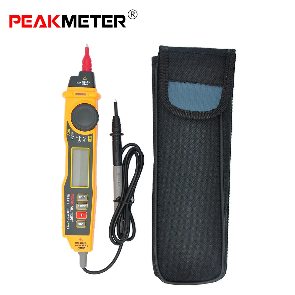 Peakmeter MS8211 многофункциональная ручка Тип безопасное и надежное Бесконтактный