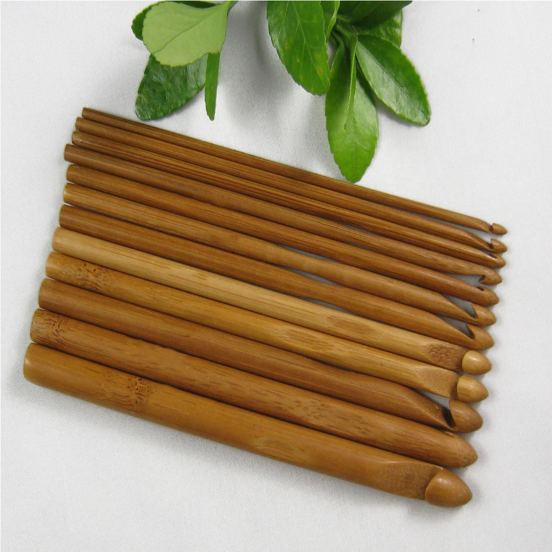 

Best Sale 12 Sizes Bamboo Knitting Needles Handle Crochet Hook Knit Weave Yarn Crafts Home DIY Brand Knitting Tools