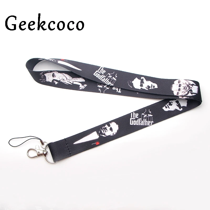 

The Godfather keychains Accessories Breakaway For Mobile Phone USB ID Badge Holder Keys Straps Tags Neck lanyard Camera J0244