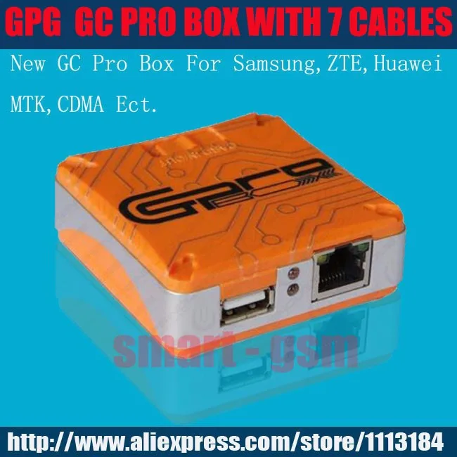 Последним Verison GC Pro Box GC PRO BOX GcPro коробка с 7 кабели для samsung zte huawei MTK CDMA Бесплатная доставка