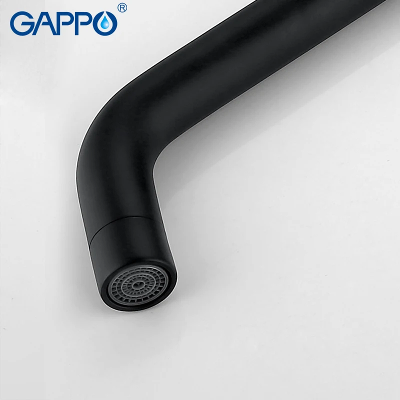 Online GAPPO becken Armaturen schwarz bad wasser mischbatterien bad wasserfall wasserhähne bad wasser wasserhahn wand montiert