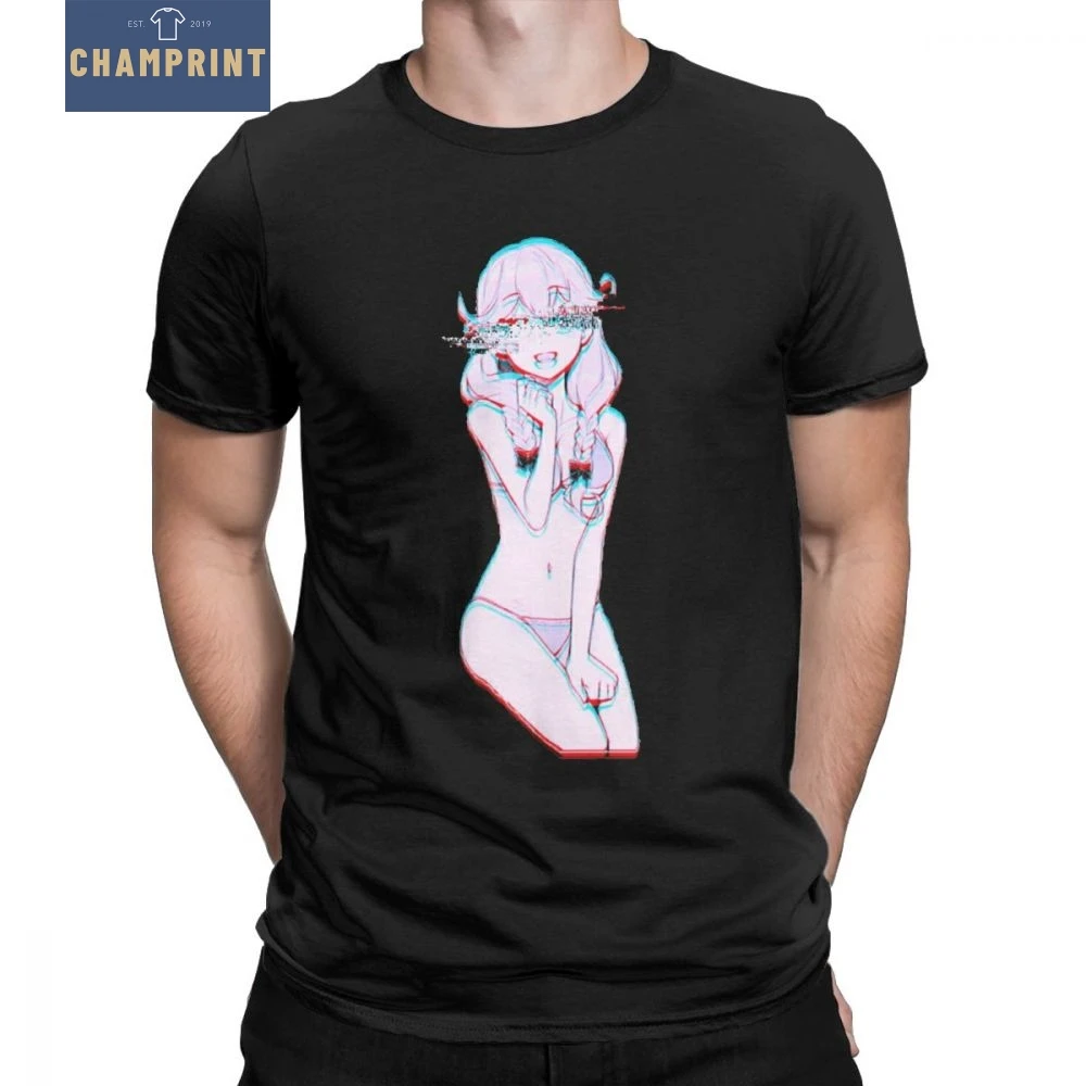 

Love Echos ReWork Japanese T Shirts loli Comic Anime Manga Kawaii Cute Sexy T-Shirts Man's Short Sleeves Novelty Tee Shirt