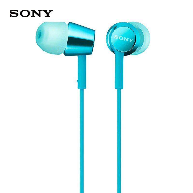 Оригинальный Sony MDR EX155AP наушники вкладыши четыре цвета стерео Универсальный