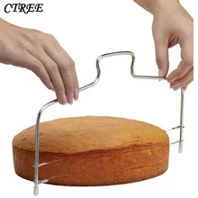 CTREE одна проволока/двойная проволока Хлеборезка Слайсеры формы для выпечки проволока из нержавеющей стали торт тофу нож для тостов выпечка Кондитерские инструменты C165