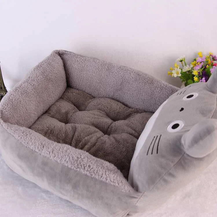 

New autumn and winter puppy Totoro round square pet nest cat litter Teddy VIP pet supplies