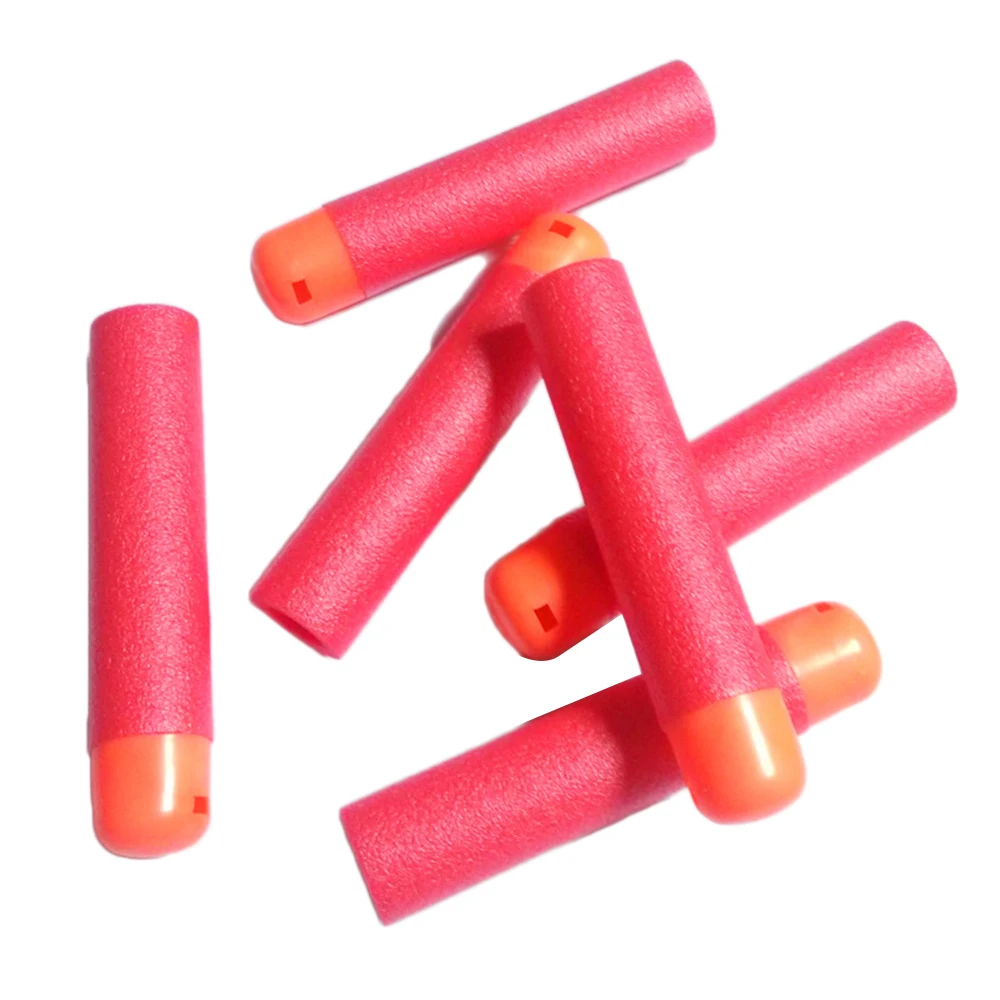 EVA 30Pcs 9.5cm Red Sniper Rifle Darts Bullets for Nerf Mega Kids Toy Gun Foam Refill Darts Big Hole Head Bullets Gift Pistol