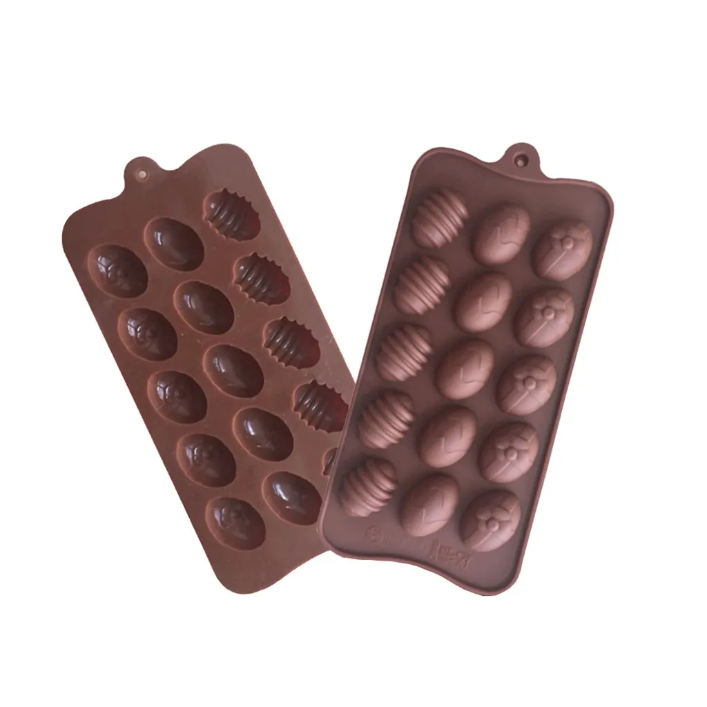 

Easter Silicone Eggs Chocolate Cake Soap Mold Baking Ice Tray Mould DIY Candy Bar Mould Cake Decoration Tools molds cookies bake
