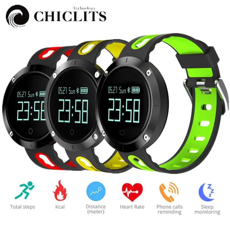 Chiclits DM58 Smart bracelet Watches Blood Pressure Activity Tracker Heart Rate Monitor Cardiaco IP68 Waterproof For