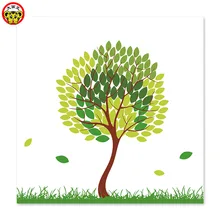 Картина по номерам художественная краска по номерам мультфильм простое дерево зеленая защита окружающей среды