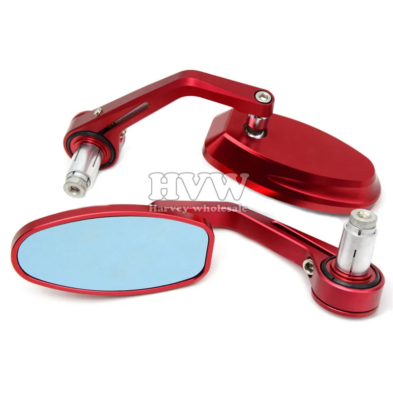Universal 7/8" 22mm Motorcycle rearview Side Mirror Street Bike Handle