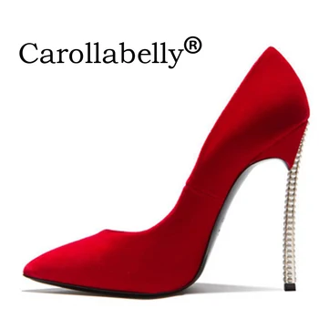 

2019 new women shawllow shoes pears heel shoes high quality women pumps thin high heels pointed toe wedding bridal shoes