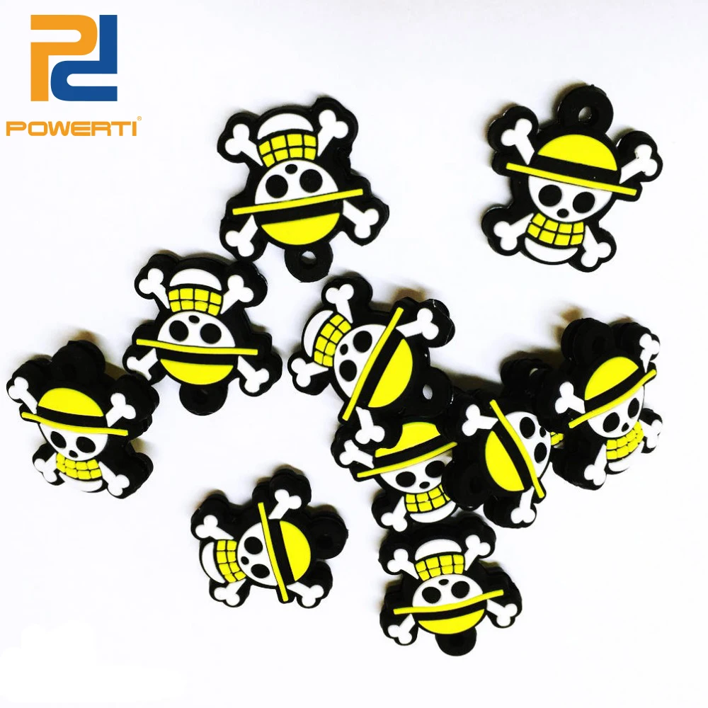 POWERTI 8pcs/lot Skull Tennis Vibration Dampers Cute Funny Shock Absorber Reduce for Tennis Racket