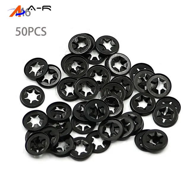 M12/10/8/6/5/4/3 Quicklock Starlock Push Nut Star Lock Washer