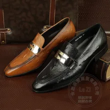 Herren Kleid Schuhe 2016 Rindsleder Schnalle Atmungsaktive Herren Schuhe Casual Slip Auf Männer Schuhe Reine Farbe Britischen Stil Jugend