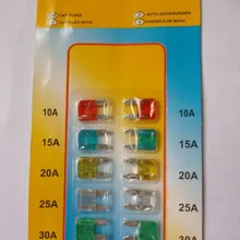 Shhworld Sea 100 комплектов авто мотоцикл мини предохранитель авто предохранитель набор автомобилей Лодка Грузовик лезвие Ассортимент(2 шт каждый 10A15A20A25A30A