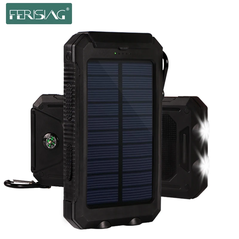 bilder für Solar Power Bank 10000 mAh Wasserdichte Bateria Externa Batterie Pover Power Tragbare Solar handy Ladegerät Versorgung Externe bilder für Solar Power Bank 10000 mAh Wasserdichte Bateria Externa Batterie Pover Power Tragbare Solar handy Ladegerät Versorgung Externe