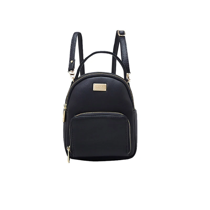 

New 2018 Ladies Backpack Shoulder Casual PU Material Fashion Compact Mini Cute Travel Backpack Bag