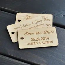 Деревянные Подарочные бирки на заказ для свадьбы, дня рождения, крещения, помолвки, приглашения