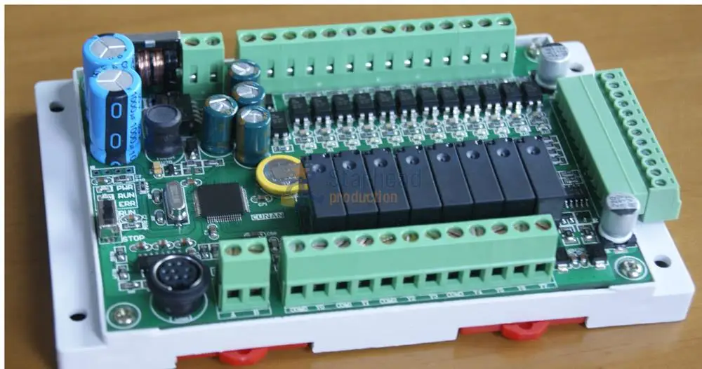 Плата модуля FX1S 20MR/MT 4AD 2DA часы Modbus 24 В постоянного тока для Mitsubishi PLC Магнитное реле