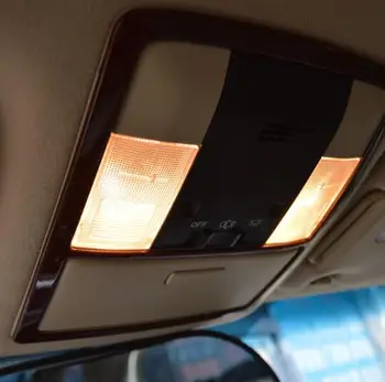 

ABS Plastic For Toyota Prado FJ150 2010-2017 Car front reading Lampshade panel frame cover trim car Accessories styling 1pcs