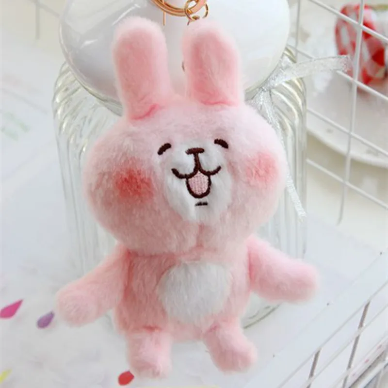 small pink bunny stuffed animal
