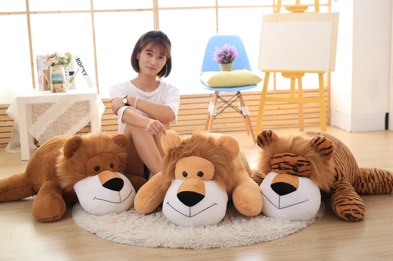 Cute elephant lion child lying pillow soft plush toy sleeping pillow pillow comfortable pillow child child girl gift