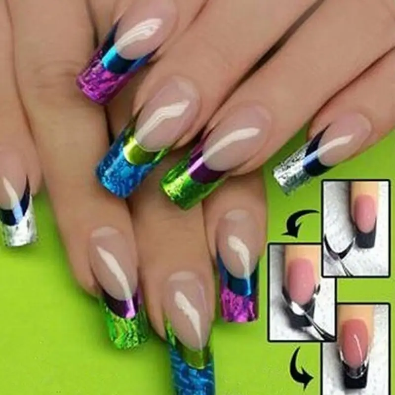 

NEW Fashion Stickers for Nail Art 3D Color Design Manicure Tips Decal Decoration