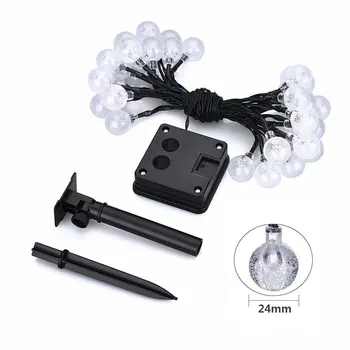 

Outdoor solar light string 30LED bubble beads string string holiday wedding garden decoration energy saving anti-watercolor lamp