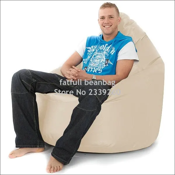Cover only No Filler -Stylish Recliner waterproof nylon beanbag sofa chair Hot sell bean bag furniture chair