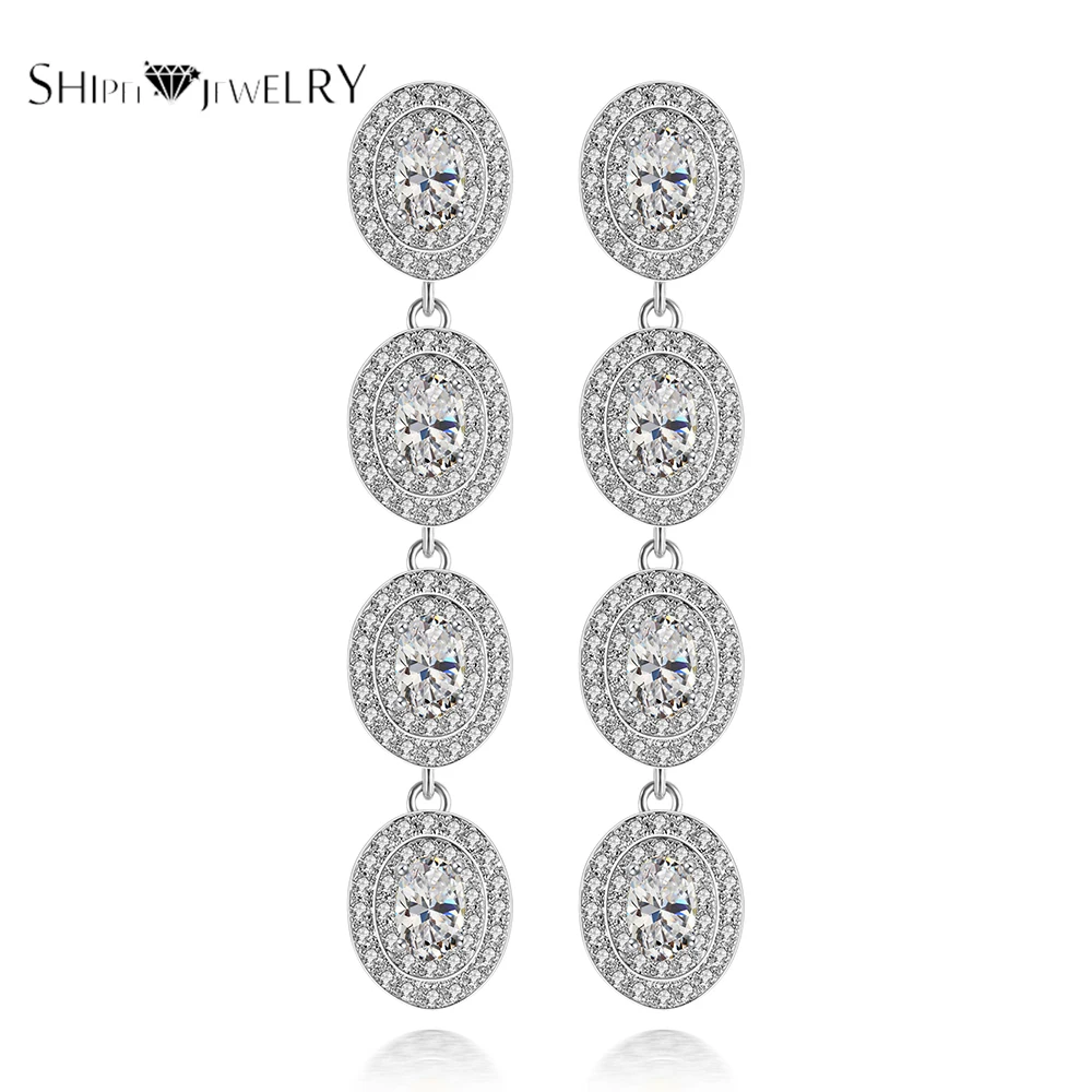 

Shipei Natural Amethyst Drop Earrings for Women Real 100% Sterling Silver Gemstne Emerald Sapphire Wedding Dangle Earrings