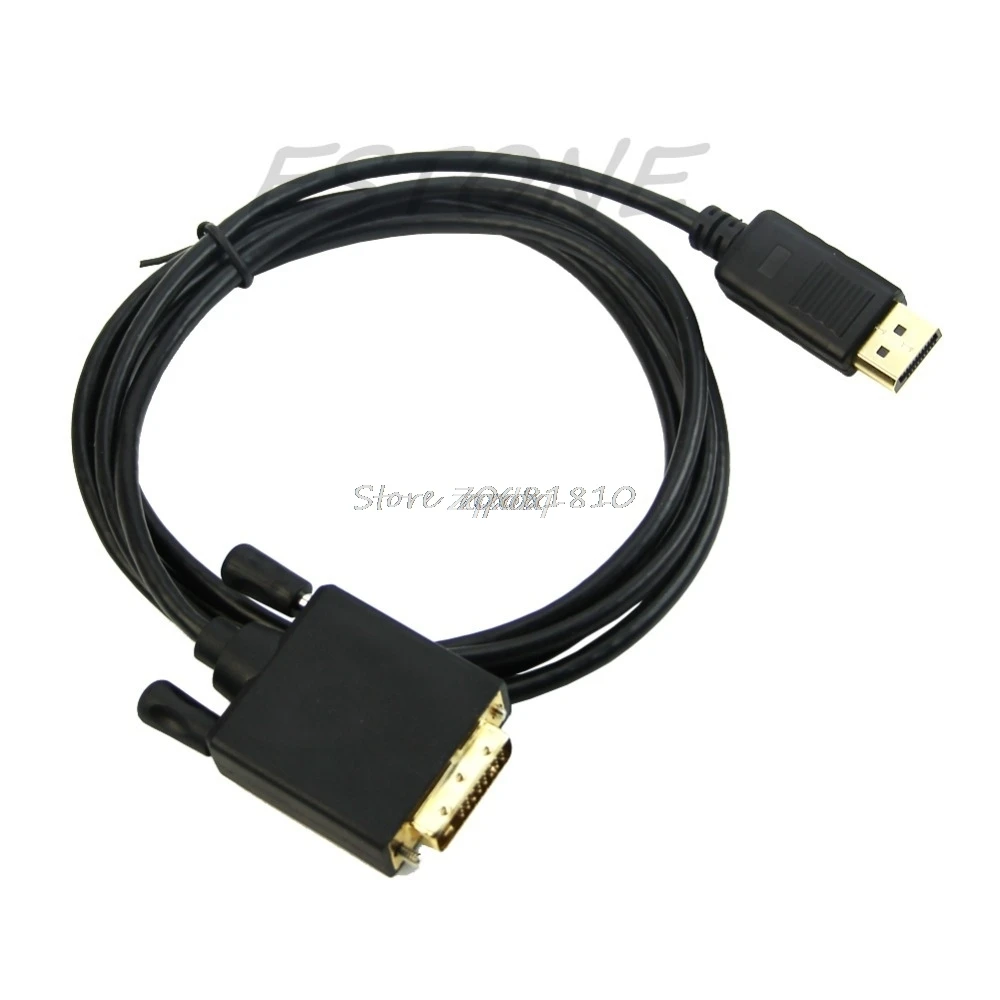 Порт дисплея DP к DVI Dual Link 24 + 1 Pin Мужской Золотой соединительный кабель аудио/видео