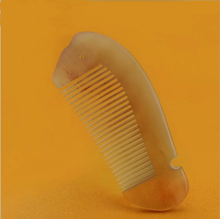 

2019 Special Offer Hot Sale Hairbrush 1pcs Natural Horn Comb of Hair Health Care Brush Hairdressing Pocket No Static Best Gift