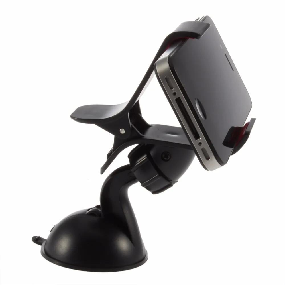 Универсальный 360 градусная автомобильное крепление на обовое стекло мобильного телефона Подставка Кронштейн для iPhone5 4S для samsung смартфон gps