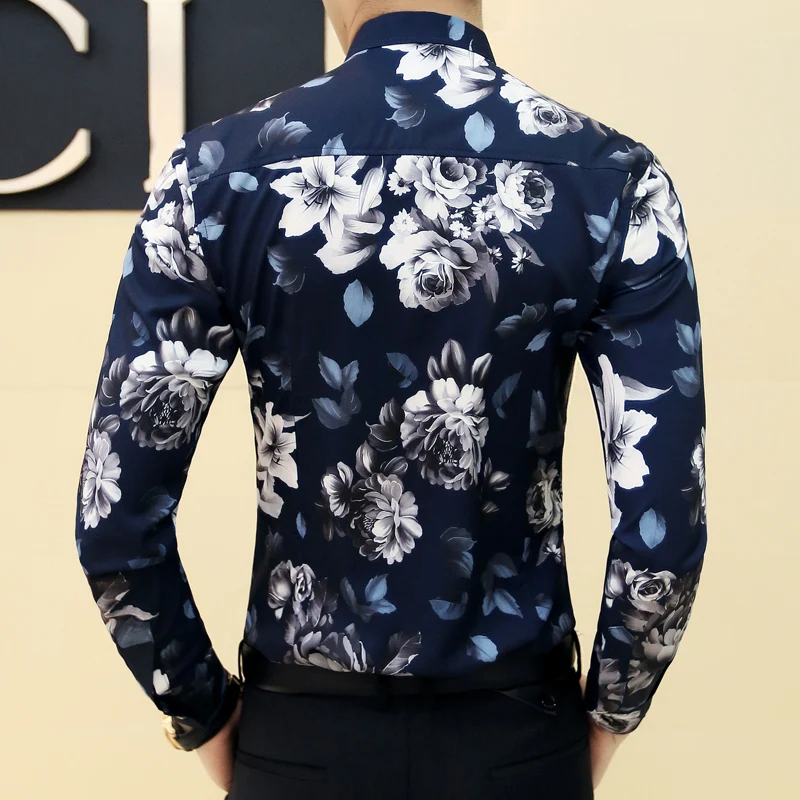 Men's Designer Hawaii Fashion Flower 