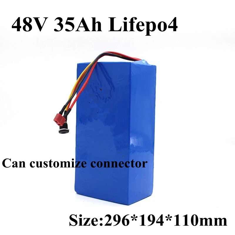 Customize 48V 35AH Lifepo4 Lithium Battery Long Cycle Life BMS for 2500w Tricycle Solar Scooter Bike + 5A Charger | Электроника