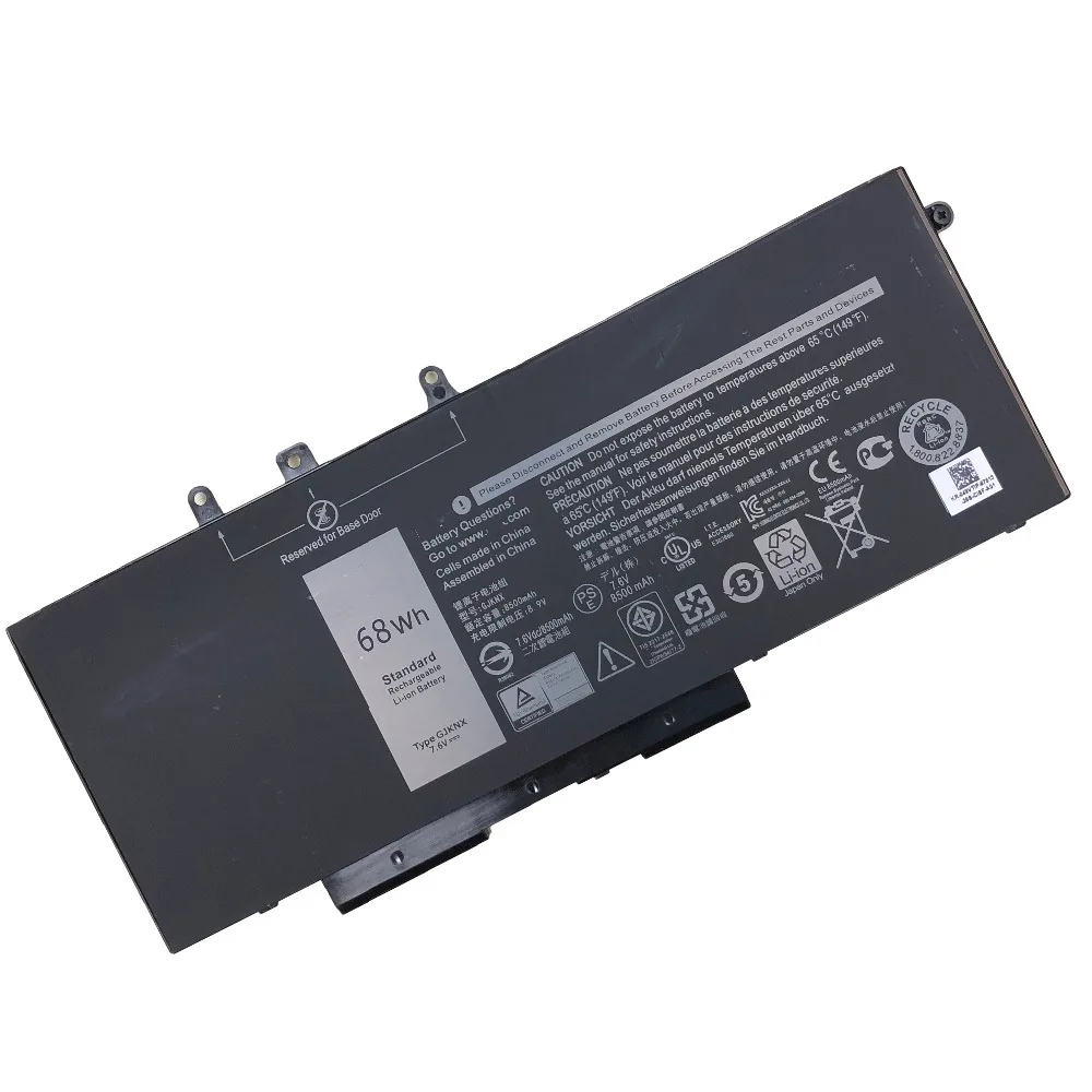 7,6 V 68WH GJKNX GJKNX Аккумулятор для ноутбука Dell Latitude 15 3520 E5480 5480 5580 3520 GJKNX GD1JP