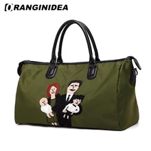 Женская сумка Сверхлегкая Большая вместительная Женская эко-сумка нейлоновая Водонепроницаемая дорожная сумка через плечо с мультяшным семейным рисунком сумка на плечо