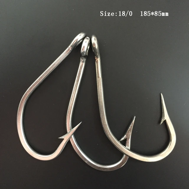 Stainless Steel Big Game Mustad Fishing Hook, Large Jigging Fishing Hook ,  CN02, 18/0 3pcs - AliExpress