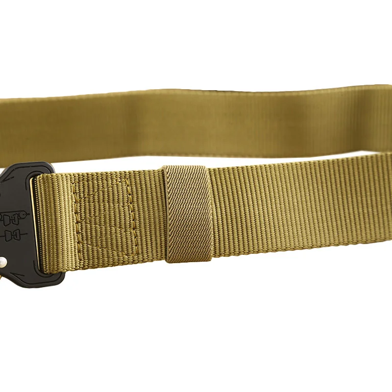 Tactical Belt Men Military Army Survival Nylon Belt SWAT Heavy Duty Metal Buckle Equipment Carry Combat Waistband 110-140CM