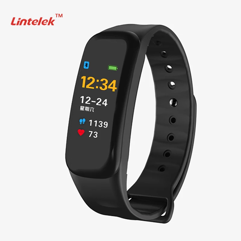 Lintelek C1plus Smart Bracelet Color Screen Blood Pressure ...