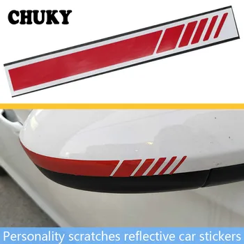 

2Pcs Car Styling Rearview Mirror Stickers Decoration Accessories For Ford Focus MK2 2 3 Fiesta Mondeo MK4 Ranger Toyota Corolla