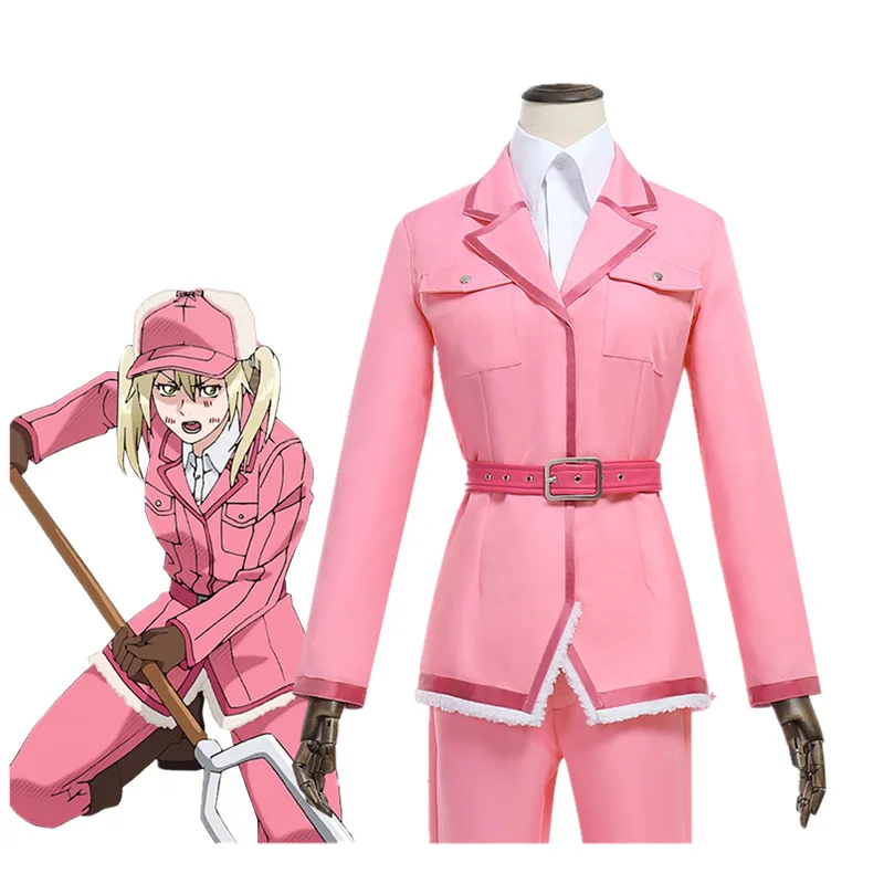

Anime Hataraku Saibou Cosplay Costume Cells At Work Eosinophils Sweet Pink Full Sets Uniform for Women Cosplay Costumes